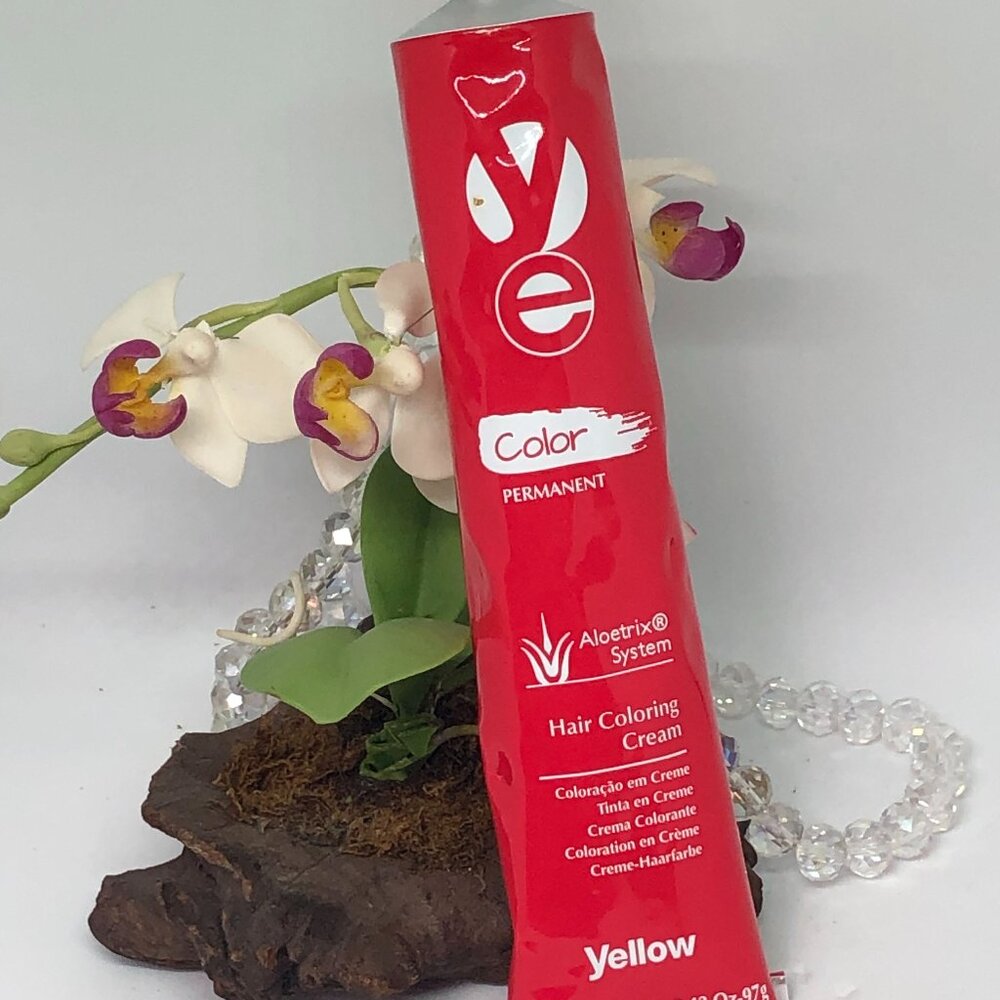Yellow YE Aloetrix System Permanent Hair Coloring Cream - 5.3 Light Golden Brown